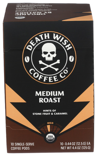 Death Wish Coffee Coffee Ss Medium Roast 10 Cp