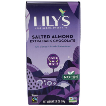 Lilys Sweets Bar Drk Chc Sltd Almnd 2.80 Oz