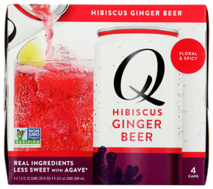 Q Tonic Beer Hibiscus Ginger 4Pk 30 Fo