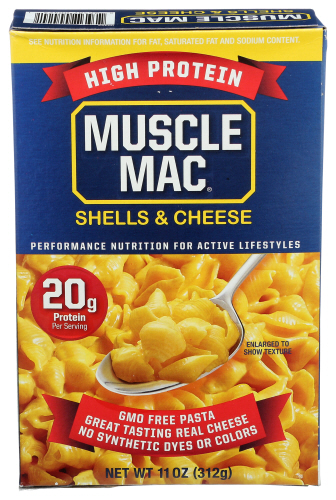 Muscle Mac Shells N Chse High Protei 11 Oz
