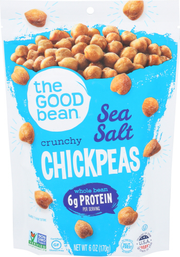 The Good Bean Chickpea Snk Seaslt 6 Oz