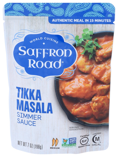 Saffron Road Sauce Simmer Tikka Masala 7 Oz
