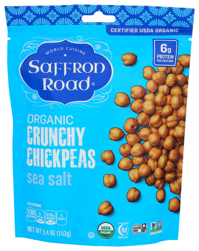 Saffron Road Chickpeas Crunchy Sea Slt 5.40 Oz