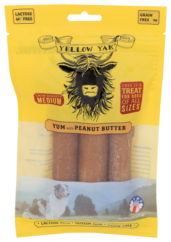 Yellow Yak Dog Chew Peanut Butter 4.50 Oz