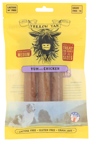 Yellow Yak Dog Chew Yum Chicken 4.50 Oz