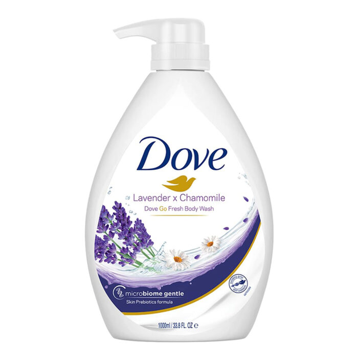 Dove Body Wash 33.8 Oz / 1 L Lavender & Chamomile With Pump - Image 1