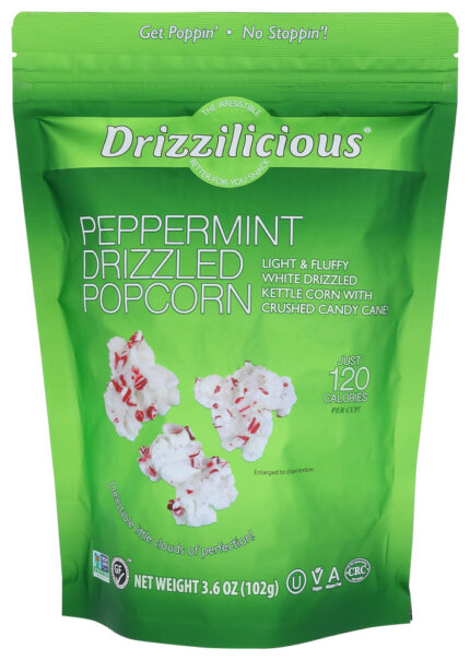Drizzilicious Popcorn Rte Peppermint 3.60 Oz