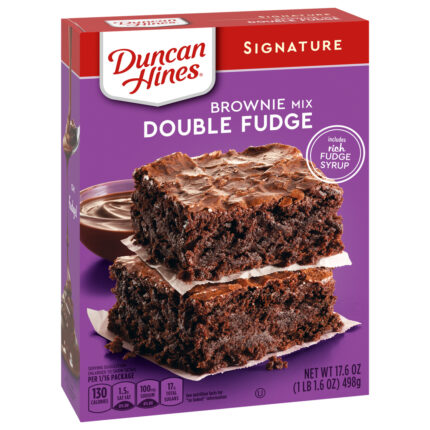 Duncan Hines, Signature Double Fudge Brownie Mix, Case Of 12, 17.6 Oz