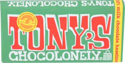 Tonys Chocolonely Bar Choc Milk Hazelnut 6.35 Oz