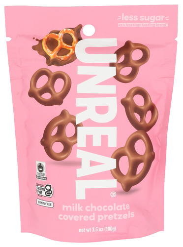 Unreal Pretzels Milk Chocolate 3.50 Oz