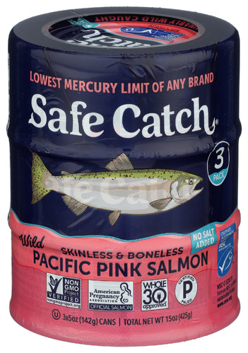 Safecatch Salmon Wild Pink 3 Cans 15 Oz