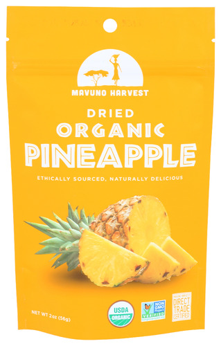 Mavuno Harvest Fruit Dried Pneappl Org 2 Oz