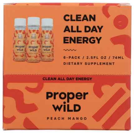 Proper Wild Shot Peach Mango 6Pk 15 Fo