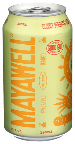Mayawell Soda Prebiotic Pinap Mngo 12 Fo