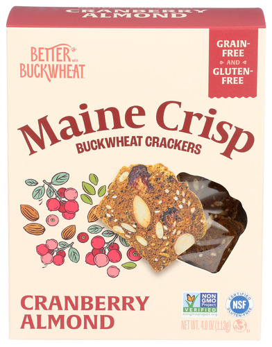 Better With Buckwheat Crisps Cranberry Almond 4 Oz