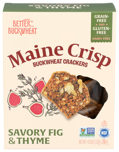 Better With Buckwheat Crisps Savory Fig Thyme 4 Oz