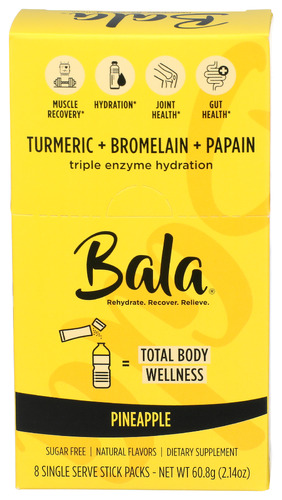 Bala Hydration Pineapple 8Pkt 2.14 Oz