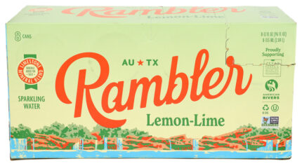 Rambler Water Sprk Lemon Lme 8Pk 96 Fo