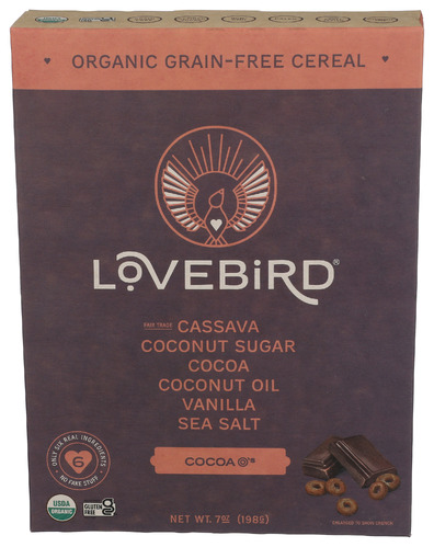 Lovebird Cereal Grain Free Cocoa 7 Oz