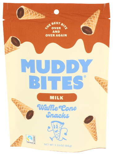 Muddy Bites Snck Wflcn Milk Chocolate 2.33 Oz