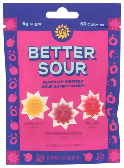Better Sour Candy Gmy Stars Pom Aprc 1.80 Oz