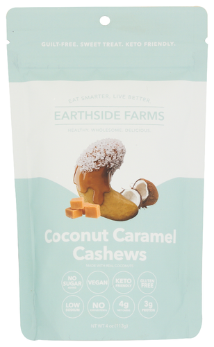 Earthside Farms Cashews Coconut Caramel 4 Oz