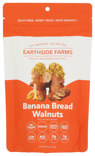 Earthside Farms Walnuts Banana Bread 4 Oz