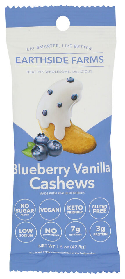 Earthside Farms Cashews Bluebrry Vanilla 1.50 Oz