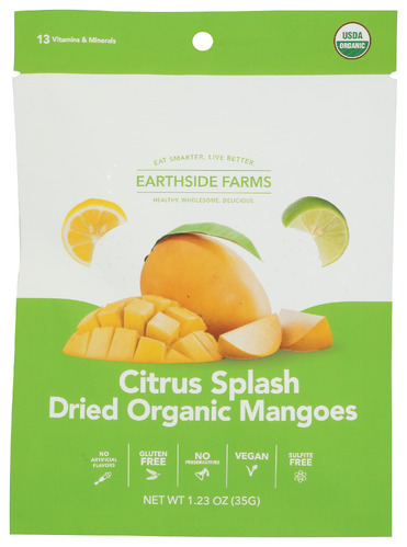 Earthside Farms Mangoes Dried Cts Spl Org 1.23 Oz