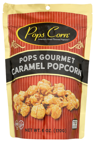 Pops Corn Popcorn Caramel 6 Oz