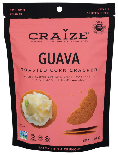 Craize Crackers Corn Guava 4 Oz