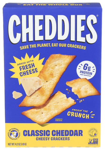 Cheddies Crackers Classic Cheddar 4.20 Oz