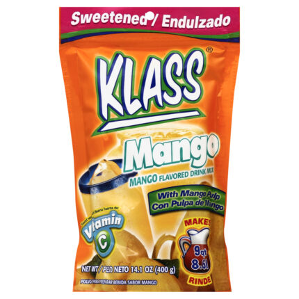 Klass, Mango Naturally Flavored Drink Mix, Case Of 18, 14.1 Oz