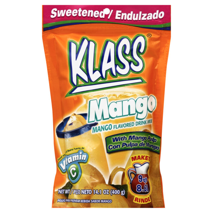 Klass, Mango Naturally Flavored Drink Mix, Case Of 18, 14.1 Oz - Image 1