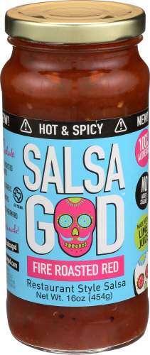 Salsa God Salsa Hot Fire Rsted Red 16 Oz