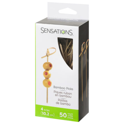 Sensations, Bamboo Picks, Case Of 12, 50 Ct