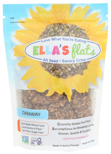 Ellas Flats Crackers Caraway 4.80 Oz