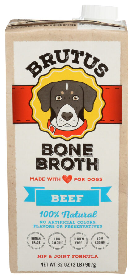 Brutus Broth Dog Bone Beef Broth 32 Oz