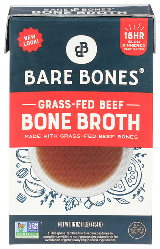 Bare Bones Broth Beef Grss Fed 16 Oz