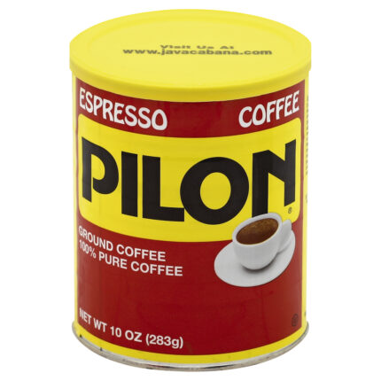 Pilon, Espresso Ground Coffee Tin, Case Of 12, 10 Oz