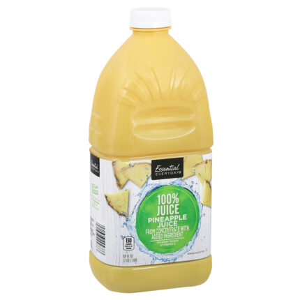 Essential Everyday, Juice Pineapple 100% Juice From Concentrate, Case Of 8, 64 Fl Oz