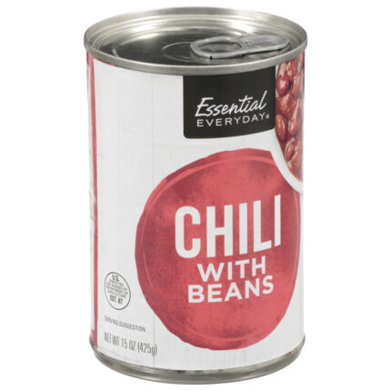 Essential Everyday, Chili With Beans, Case Of 12, 15 Oz