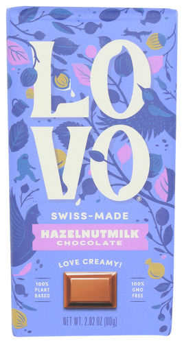 Lovo Bar Choc Hazelnut Milk 2.82 Oz