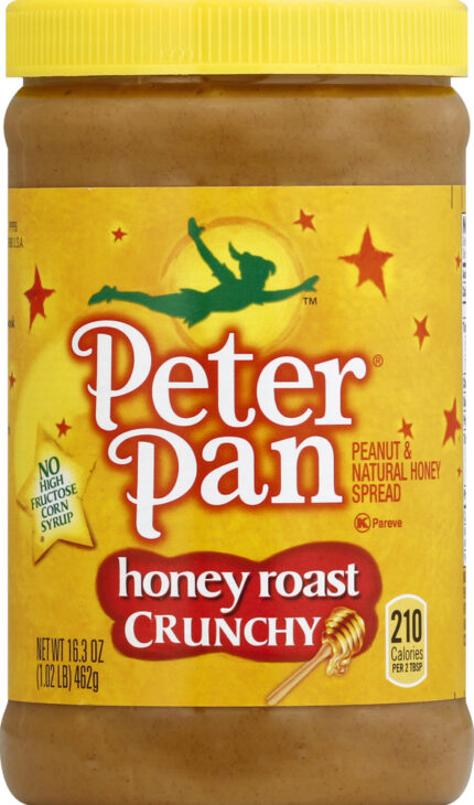 Peter Pan, Honey Roast Crunchy Peanut Butter, Case Of 12, 16.3 Oz