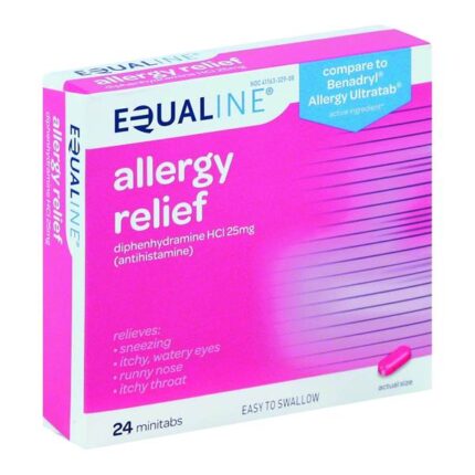 Equaline, Allergy Relief Minitabs, Case Of 6, 24 Ct