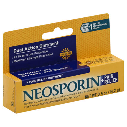 Neosporin, First Aid Antibiotic Pain Relieving Ointment, Case Of 6, 0.5 Oz