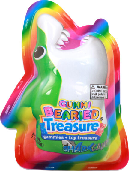 Candy Treasures, Treasure Shark Gummies + Toy Treasure Blister Pack, Case Of 40, 10 Ct