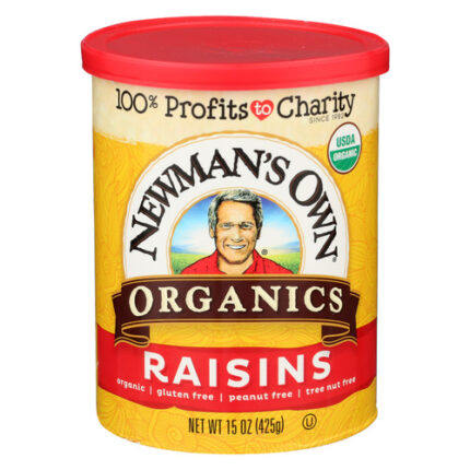 Newmans Own Organic Raisins Org Can 15 Oz