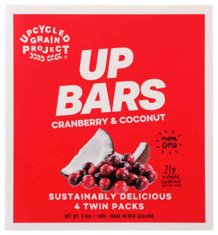 Upcycled Grain Project Bars Crnbrry & Ccnt 4Ct 5.90 Oz