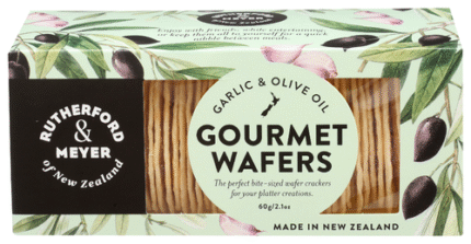 Rutherford & Meyer Wafers Garlic Olive Oil 2.10 Oz